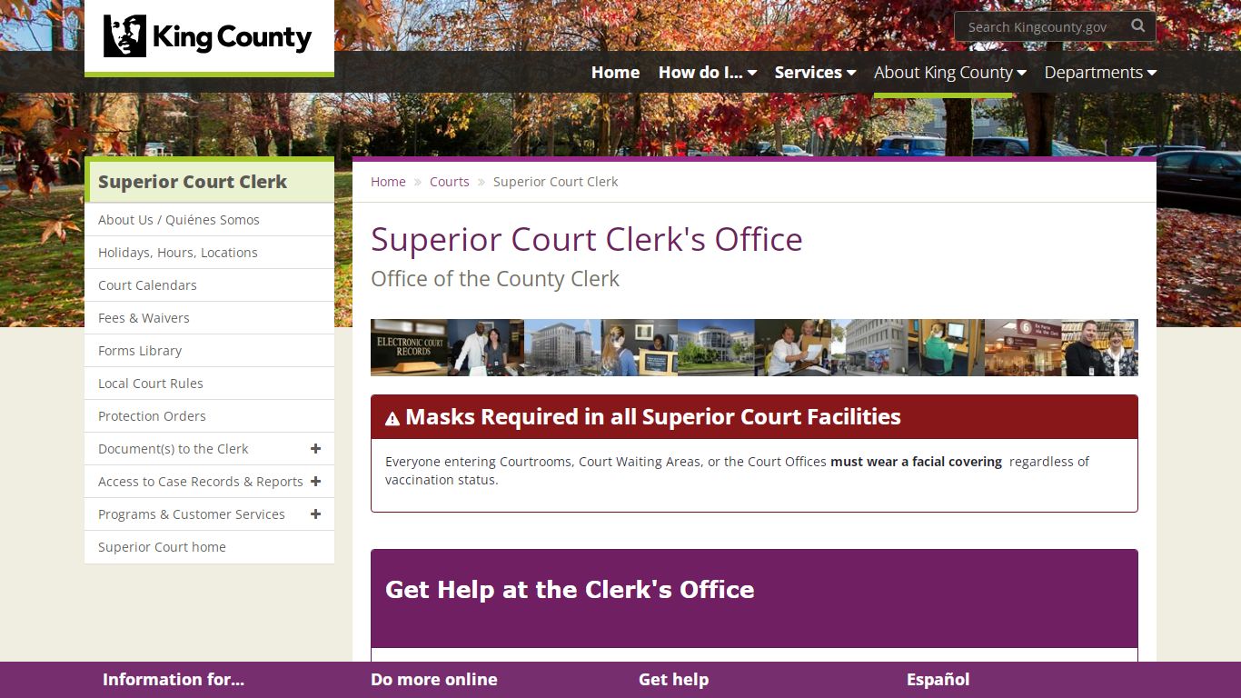 Superior Court Clerk's Office - King County - King County, Washington